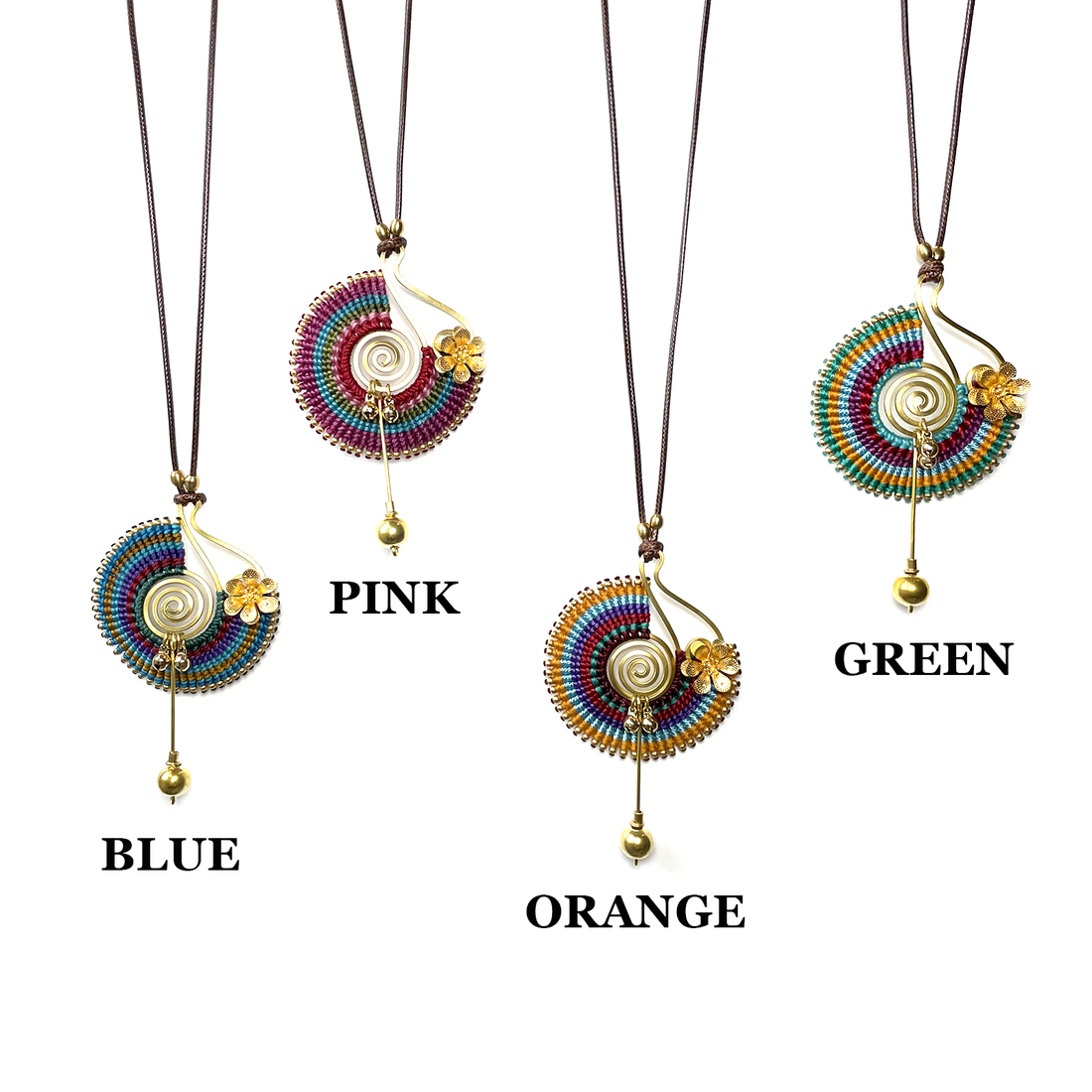 3D Flower Macrame Necklace