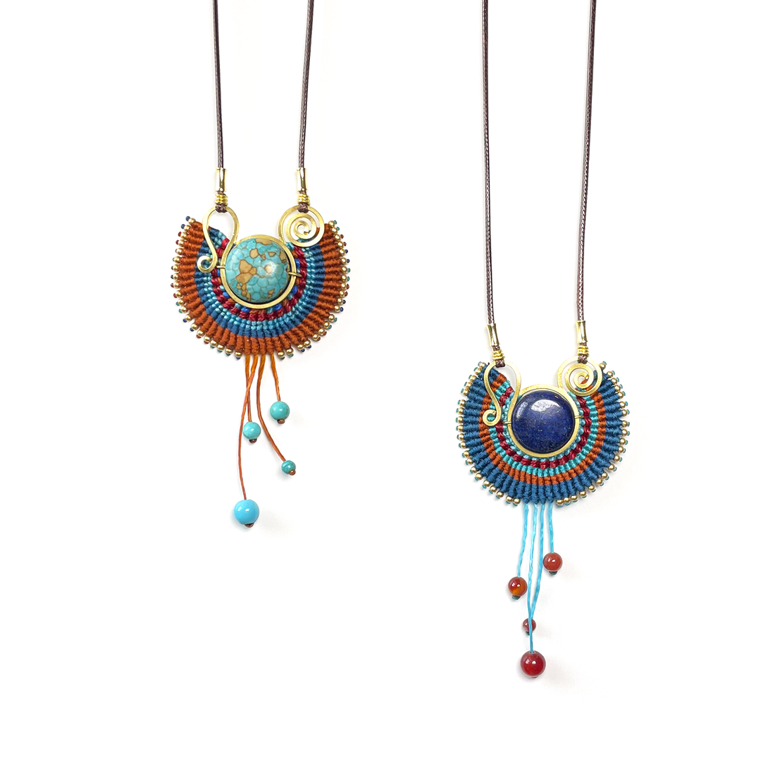 Egyptian Dangle Bohemian Necklace-Turquoise