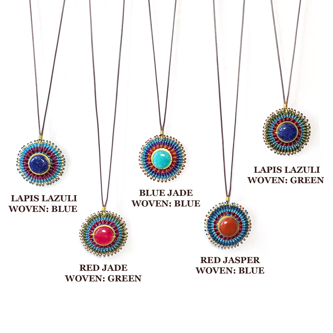 Sunshine Gemstone Boho Macramé Necklace